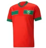 2022 모로코 축구 유니폼 HAKIMI Maillot marocain ZIYECH EN-NESYRI 22 23 축구 셔츠 남성 키즈 키트 HARIT SAISS IDRISSI BOUFAL Maroc