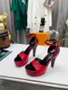 Designer luxe dames wig zool platform sandalen wit roze lederen sandalen schoenen slippers met doos