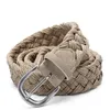 Belts Ladies Braided Belt Alloy Button Suede Neutral Wax Cord Hand-woven Designer High Quality Dress Jeans Decorated