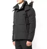 Uomo Inverno Fourrure Piumino Parka Homme Jassen Chaquetas Capispalla Pelliccia di lupo con cappuccio Manteau Wyndham Giacca Cappotto Hiver Doudoune