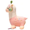 Jouets en peluche alpaga pour enfants, jolis écouteurs, poupées Alpacasso mignonnes, oreiller Animal doux en peluche, cadeaux de noël, 25-68CM