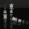 Narguilés Diamant Noeud Quartz Pointe D'ongle 10mm 14mm 18mm Pour Nectar Dab Tube De Paille Drip Tips Verre Eau Bongs Cendriers