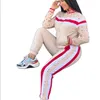 Survêtements pour femmes New Pink Black White Plaid Two Piece Sets Vintage Zipper jacket Cardigan Jogger Pants loisirs sports suit hoodies