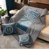 Fashion Letter Blankets Luxury Cushion Designer Decorate Bolster Luxurys Designers Cushion Blanket Pillow Home Decor Expenses Four Seasons