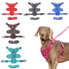 Hondenkragen ontleen hondenharnas met 150 cm riem set geen pull no choke hondenvest verstelbaar reflecterend ademende voor hondenwandelende loopband touw T221212