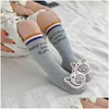 Kids Socks Infant Cotton Long Stockings Baby Doll High Children Cartoon Spring And Autumn Yqs 001 Drop Delivery Maternity Clothing Dhwpd