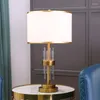 Masa lambaları yatak odası için kristal ev kapalı dekor ışıkları aydınlatma başucu çalışması el oturma odası masası lambası lüks wf