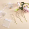 Braccialetti di fascino 20pcs Battesimo favorisce con mini rosari trasversali perle acriliche del bracciale che batte il dito di comunione Rosarie