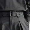 Cinture Cintura in tela con fibbia ad ardiglione Unisex Moda Casual Jeans Accessori Cintura Sport all'aria aperta Tendenza Gioventù Cinturino in nylon nero per uomo