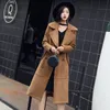 Women's Trench Coats Long Sleeve Trench Coat Irregular V Neck Solid Color Lacing