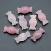 Natural Candy Figurine Stones Reiki Healing Fancy Fasper Color Quartz Hand Carved Sweets For Halloween Christmas Gift