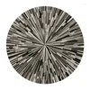 Carpets Geometric Striped Rugs Black And White Gray Simple Abstract Pattern Round Carpet Study Computer Tables Chairs Mats Door Floo