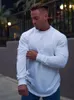 Heren Hoodies Muscle Brothers Koreaanse lente en herfst Sport lange mouw mannen lopen trainingsronde kraag hoed hoodie fitness kleding