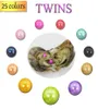 25 colores enteros 67 mm de perlas gemelas naturales en ostras de bricolaje de agua salada