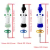 NC011 HOOSH RUMMING PIPE GLASS BONGS 10mm 14mm Titanium Ceramic Tip Banger Quartz Nail Dab Rig Bong