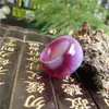 Anelli a grappolo 19.3 Natural Need Purple Chalcedony Agate Ring Pull That Ampliamento Modelli maschili e femminili Genuine Jade Finger