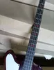 Lewa ręka 4 struny elektryczne gitarę basową z białym pickguard Rosewood Fretboard Projektowanie