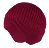 New Design Unisex Winter windproof warm earflaps hats Women And Men Soft acrylic Knit Warm Fashion beanie cap outdoor sports ski bonnet hat