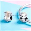 Charms Fashion Vintage 925 Sterling Sie wysoki połysk śliczny chomik Fit europejski urok bransoletka Diy biżuteria dziewczyny 2437 T2 Drop Delivery Otlo8