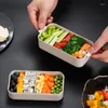 Dinnerware Sets Lunch Box For Kids Bento Picnic Tableware Plastic Storage Container Packed Boxes Thermal Lunchbox