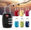 100pcs New TSA 3 Digit Code Combination Lock Resettable Customs locks Travel lock Luggage Padlock Suitcase High Security SN2559 Digital