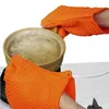 Outils de cuisine Organisateur de silicone Gants de chaleur isolés Gants de four à micro-ondes Clip de plaque chauffante Anti-brûlure Épaissir Mitt Vente en gros