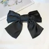 Acessórios para o cabelo Christmas Top Head Ponytail Hairpinred Fabric Fabric Bowknot French Clips for Girls School Party Headwear