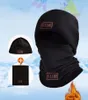 Bandanas Winter Fleece Hat And Scarf Set Tactical Warm BalaclavaThermal Head Cover Face Mask Neck Warmer Sport Cycling Ski