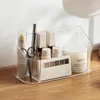 저장 상자 간단한 가정용 거울 캐비닛 데스크탑 화장품 보석 선생 플라스틱 투명 구획 마감 상자