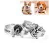 Anelli a fascia Anello ritratto personalizzato 925 Sterling Sier Pet personalizzato Dog Po Ciondolo Memorial Drop Delivery Jewelry Dhux4