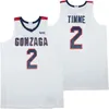 Jerseys Gonzaga 1 Jalen Ss 2 Drew Timme 24 Corey Kisper White Basketball Jersey