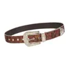 B￤lten Kvinnor Rhinestone Belt midjebandkl￤der Tillbeh￶r Cowboy Fashion Bling med sp￤nnl￤der f￶r kl￤dbyxor Jeans