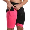 Running Shorts Men Workout Gym 2 i 1 Tr￤ning Snabbtorkning med fickor Komprimering Bodybuilding Sportkl￤der