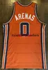 Retro Men #0 Gilbert Arenas Basketball Jersey Yellow Blue White Color 0 Jerseys All Stitched