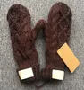 five fingers gloves Unisex Wool Mittens Fashion Designer Warm Glove Twist