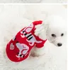 12st/Lot Dog Apparel Warm Cat Clothes Winter Sweater Cartoon Print Pet Clothing Sticking Costume för valp Små husdjur kläder XS-XXL