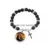 Party Favor Sublimation Rosary Bracelet Zinc Alloy Blanks Band Personalized Double Sided Heat Transfer Diy Gift Drop Delivery Home G Dhdiu