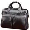 Briefcases 2023 Cross-border Direct Sales Laptop Notebook Bag Business Briefcase Top Layer Cowhide Shoulder Casual