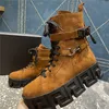 デザイナーラグジュアリーGreca Rhegis Leather Duck Boots白い足首ブーツオリジナルボックスダストバッグ