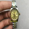 Brand Watch President Date Diamond Mark Gold Watch rostfria klockor damer Automatisk mekanisk armbandsur Lady Gift 28mm265e