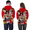 Bluzy męskie Phantasy Christmas Kawaii Sweater Hoodie Unisex Pullover Bluza 3D Dog drukowane swobodne wygodne top streetwear