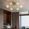 Ceiling Lights Minimalist Led Crystal Deco Copper Lamp For Bedroom Study Kids Room Modern Living Lampara Techo