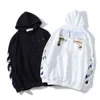 Herrtröjor vinter hip hop offs streetwear brev hoodie 2023 designers hooded skateboards vita hoody high street pullover tröja kläder från toppar 3v3c