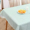 Table Mats Plastic Tablecloth Print Color Pink Wedding Birthday Party Cover Rectangle Desk Cloth Wipe Covers Waterproof Cloth.