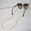 Lunettes de soleil masquage chaînes pour femmes acrylique perle cristal lunettes chaînes longe verre nouveaux bijoux de mode