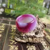 Anelli a grappolo 19.3 Natural Need Purple Chalcedony Agate Ring Pull That Ampliamento Modelli maschili e femminili Genuine Jade Finger