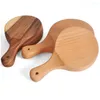 Bowls Wooden Bowl Design Natural Acacia&Beech Wood Handmade Salad Fruit Plate Multi-Use Oatmeal