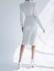 Formella kontorskvinnor kjol kostymer smal passform toppklänning set sexig affärsarbete slitage hög streetwear 2 stycken