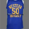 Western Blue Chips Movie Basketball Jersey 50 Shaq Neon Boudeaux 44 Tony Point Shaver 22 Anfernee Hardaway Butch McRae