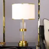 Masa lambaları yatak odası için kristal ev kapalı dekor ışıkları aydınlatma başucu çalışması el oturma odası masası lambası lüks wf